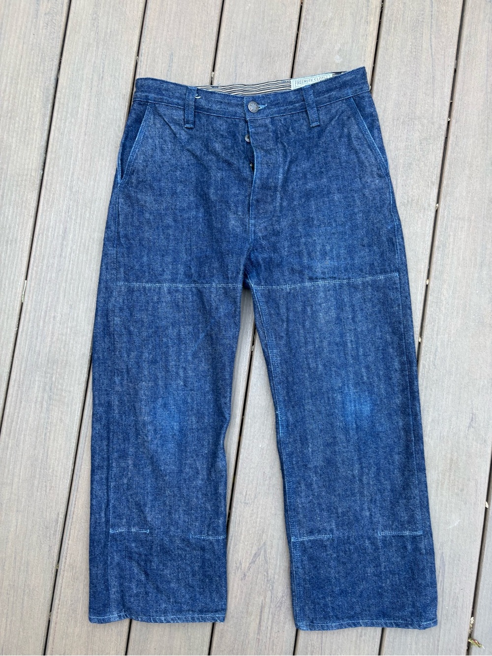 Freenote Cloth Ortega Pant - 13oz Blue Straight-Leg Selvedge Denim Pants